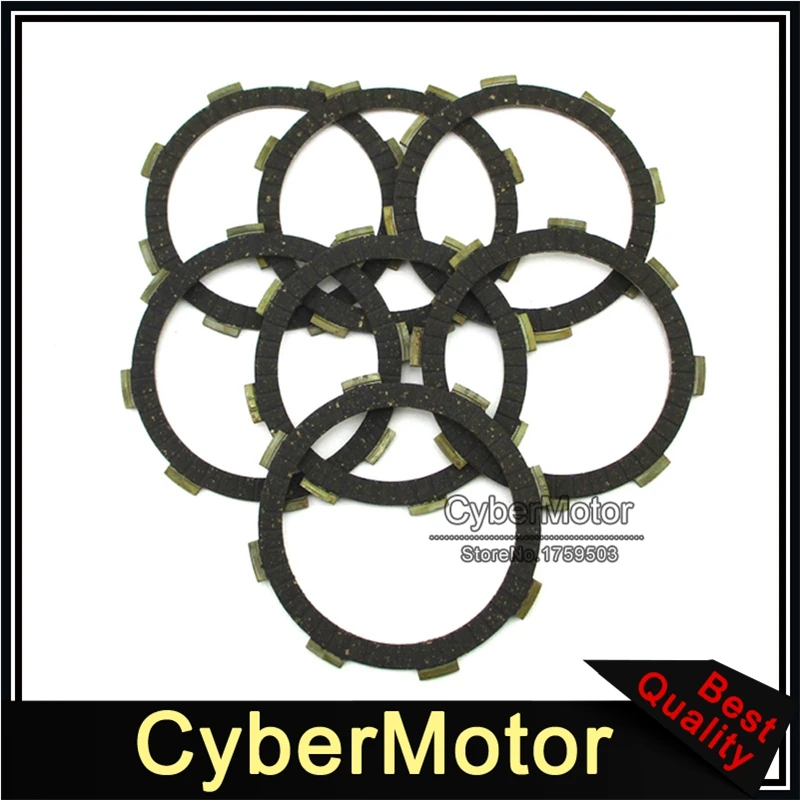 7pcs/Pack Engine Clutch Friction Plate For CG CB 200cc 250cc ATV Quad Dirt Motor Bike Motorcycle