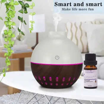 

130ml Wood Grain Essential Oil Diffuser Electric Aroma Diffuser USB Air Humidifier Ultrasonic Cool Mist Maker LED Night Light