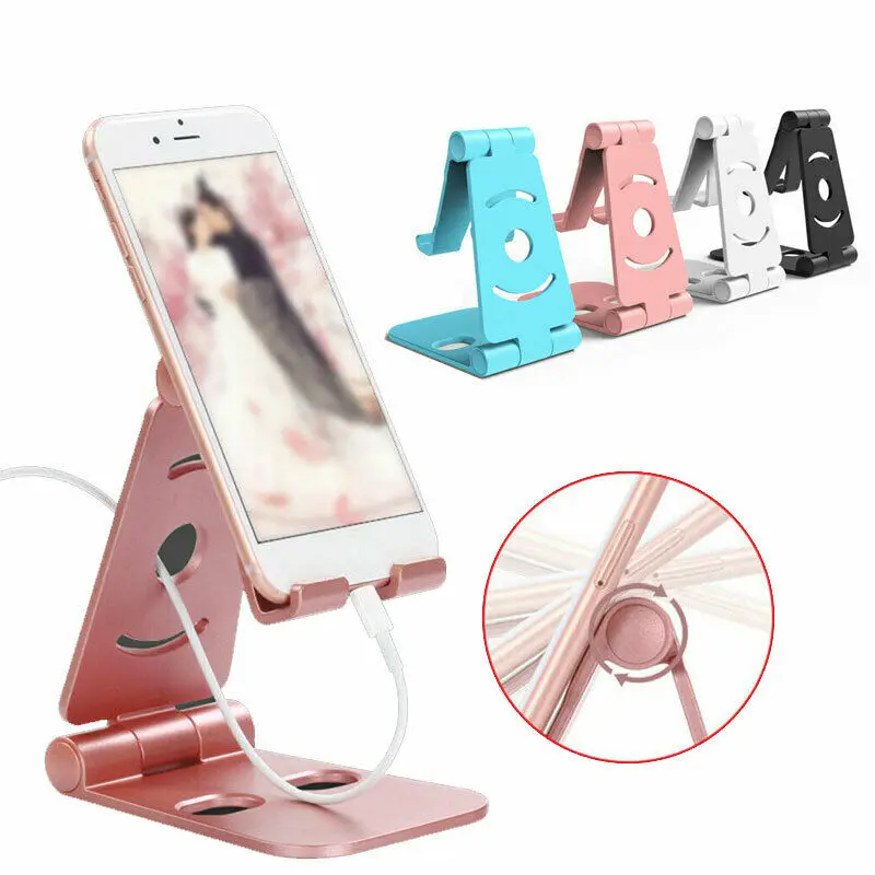 

Universal Adjustable ABS Cell Phone Holder Stand Desk Swivel Foldable Portable Racks For Mobile Phone Tablet PC iPhone