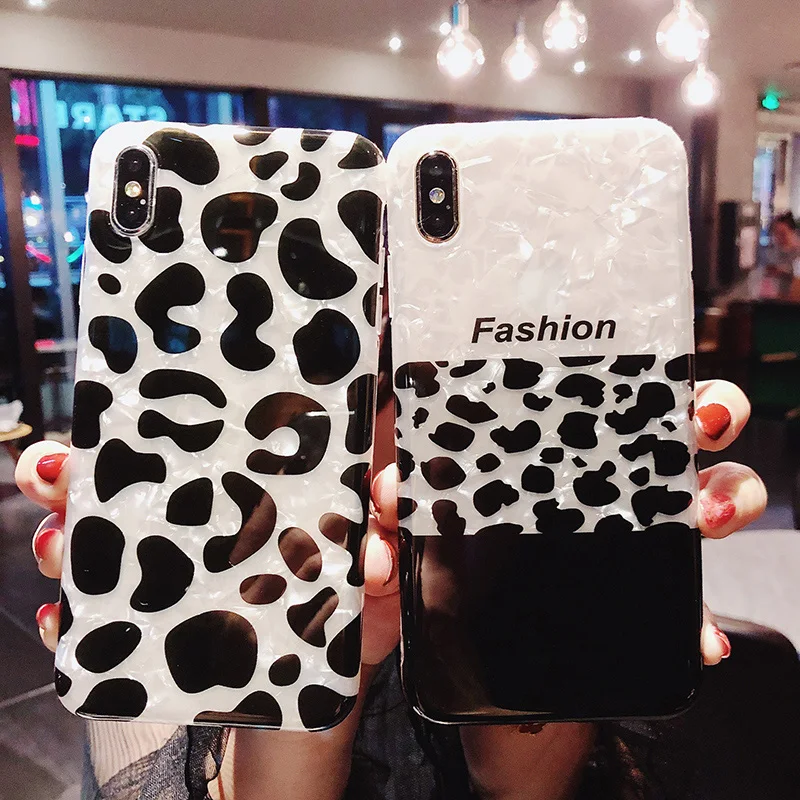 Lovebay чехол для телефона iPhone 6 6s 7 8 Plus X XR XS Max Модный Блестящий с раковиной