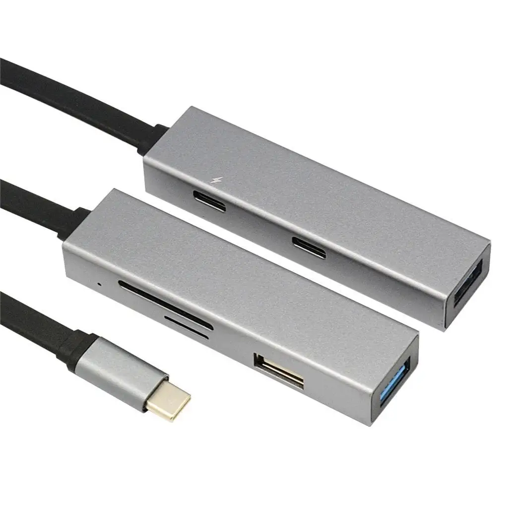 В концентратор PD серебристо-серый 20A для разветвителя type-C В 6 5 в зарядное устройство USB 1 1 3 ноутбук/телефон адаптер