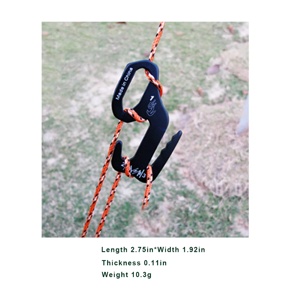 

9 Shape Portable Tent Rope Buckles Puller Tightener Canopy Stopper Outdoor Camping Cord Fixing Tools