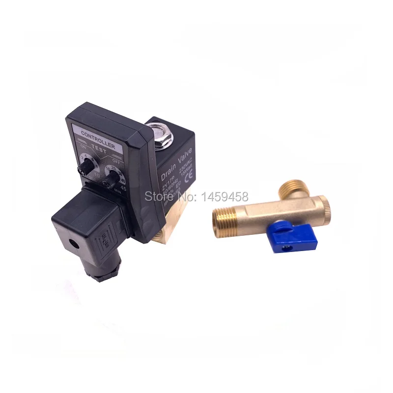 

Free shipping 4pcs/lot electronical auto timer drain valve Split type OPT-A 230V AC