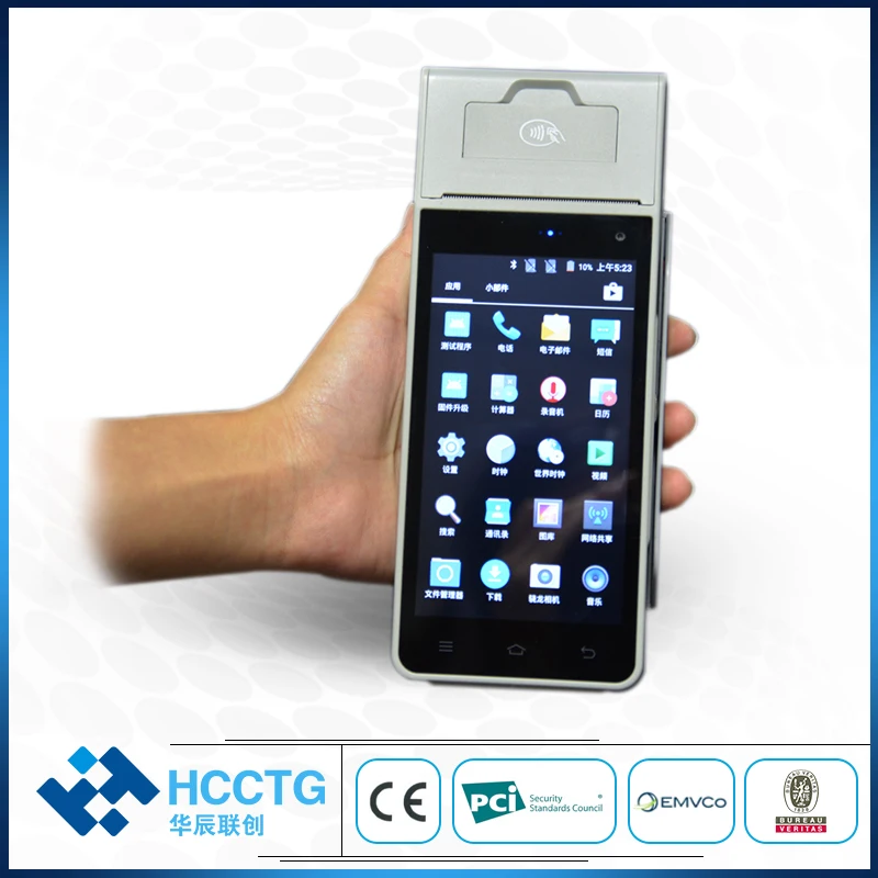 Сенсорный экран сертифицированный EMV Android pos терминал с Sim картой возможностью