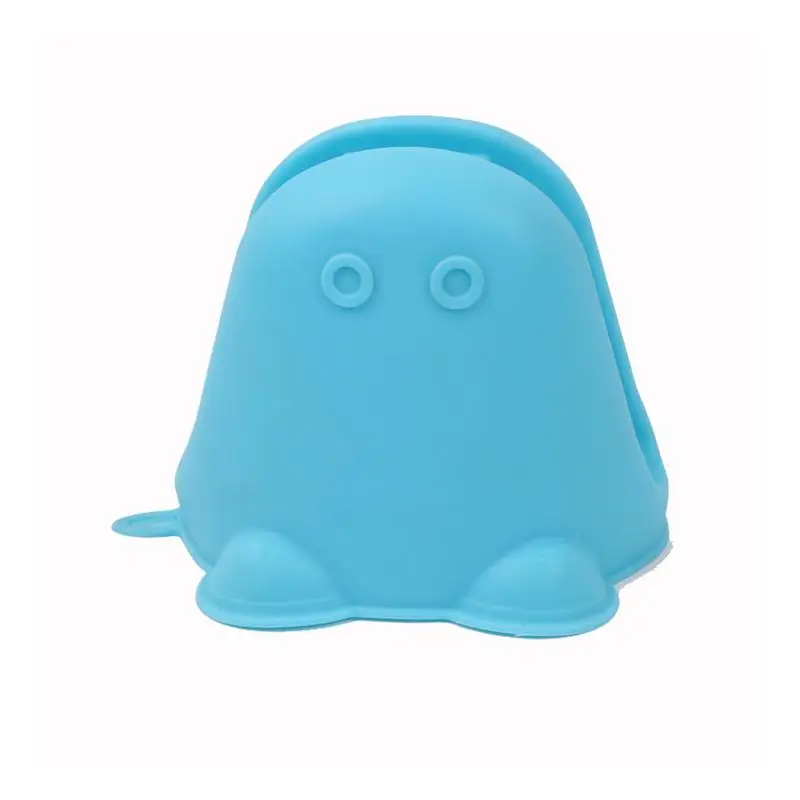 Cartoon Anti-Scalding Insulation Hippo Shaped Silicone Clip Baking High Temperature Glove | Дом и сад
