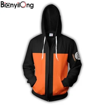 

2019 new fashion Cool sweatshirt Hoodies Men women 3D print yellow NARUTO UCHIHA CLAN Tee hot Style Streetwear Long sleeve tops