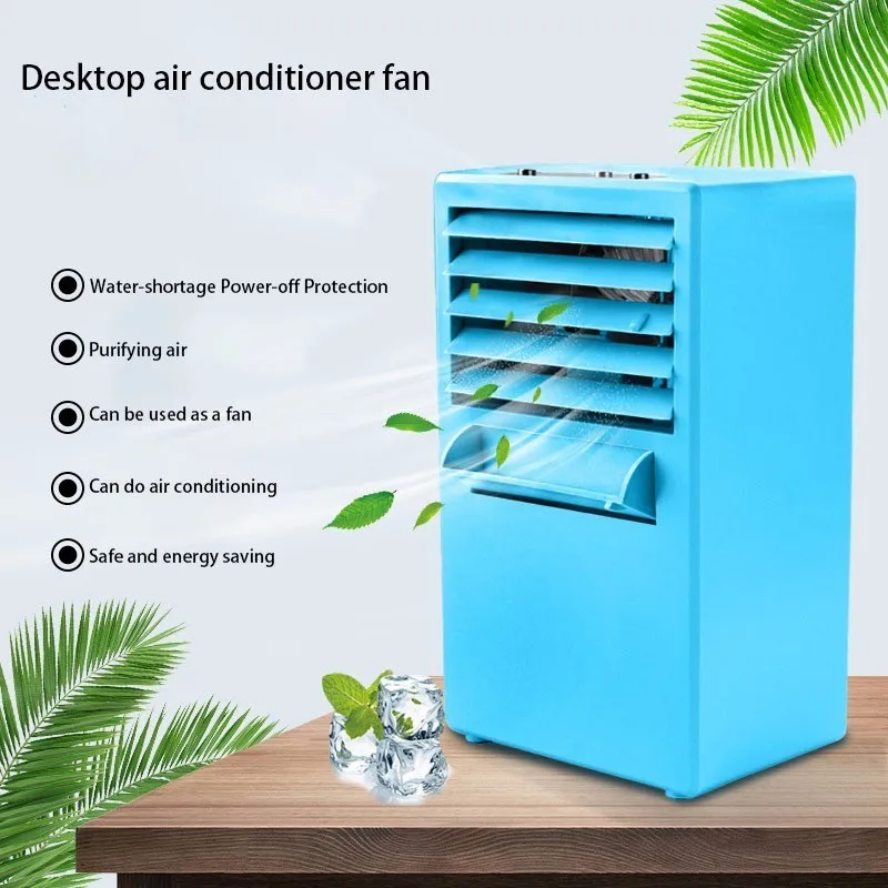 

2019 Desktop Portable Air Conditioner Fans Humidifier Purifier Min Air Cooling Fan Household Office Dormitory Refrigeration Fan
