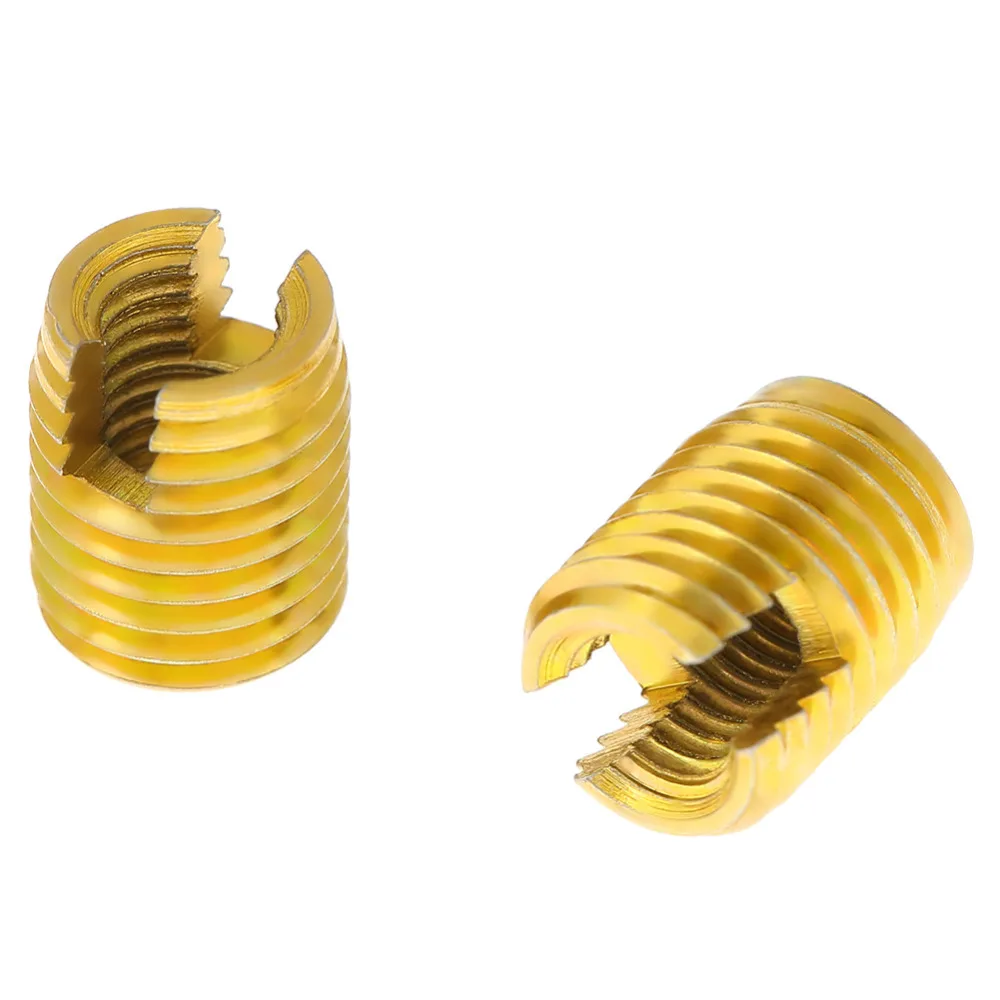 

10Pcs Self Tapping Threaded Insert 302 Slotted Type Wire Thread Repair Insert Screw Bushing M8 x M5 helicoil kit Fasteners Hot