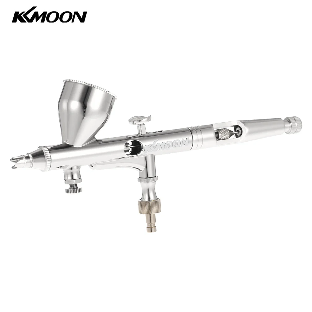 

KKmoon 0.25mm Gravity Feed Dual-action Airbrush Kit Set Air Brush for Art Painting Tattoo Nail Art