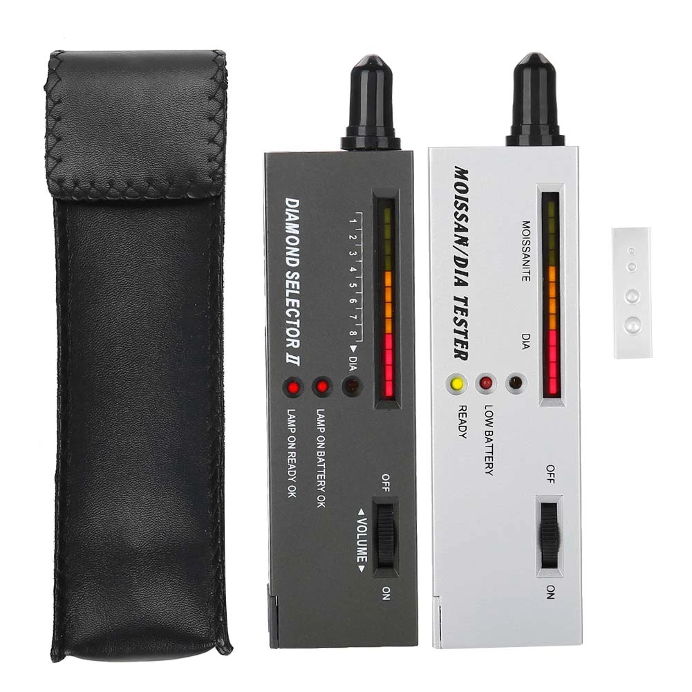 

Pro Practical Jewelry Diamond Selector Tool II Moissanite Tester Portable Accurate Reliable Testing Tool Set for Jeweler