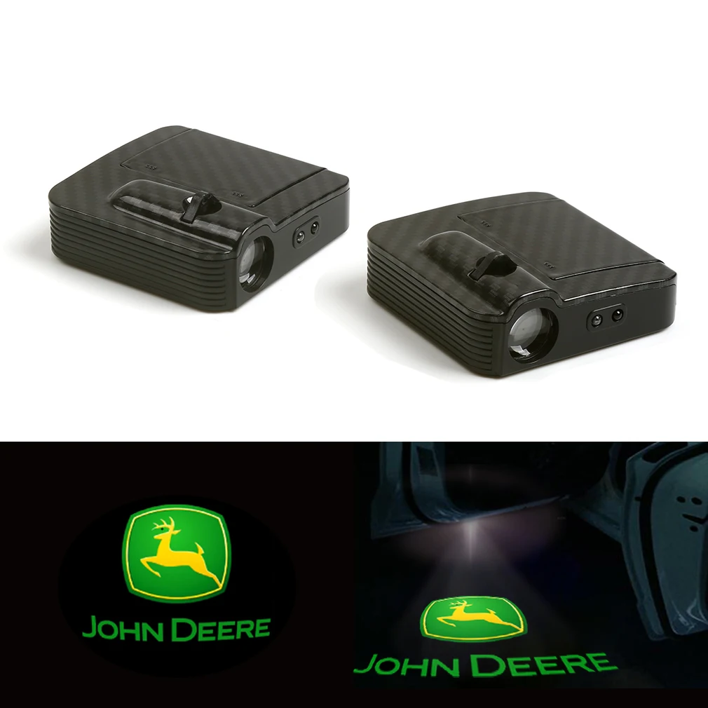 

2x John Deere Logo Car Door Wireless 7W LED Laser Projector Ghost Shadow Light