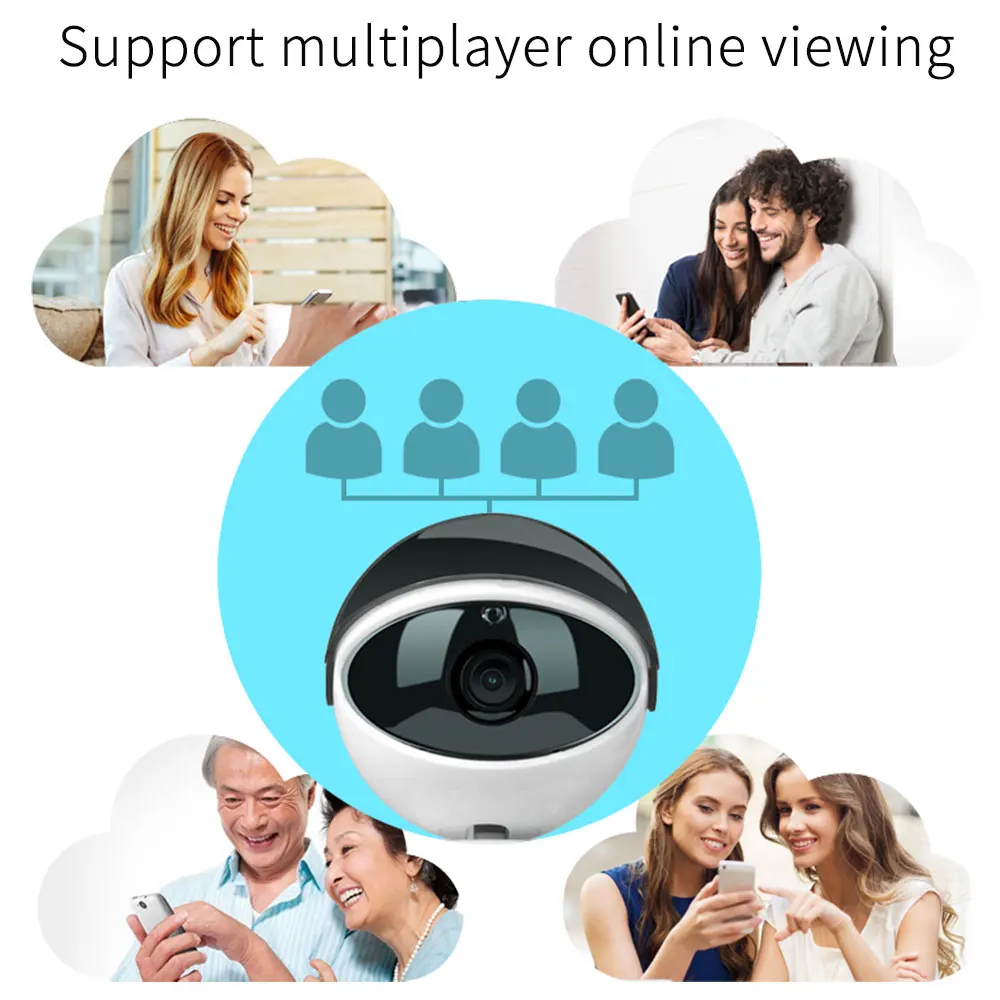 WIFI Auto Track IP Camera Motion Detection 1080P HD Two Way Audio Night Vision