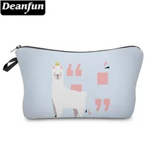 Deanfun Waterproof Crown Llama Cosmetic Bag Women Roomy White Alpaca Makeup Bag Travel Storage Gift 51368 # цена Deanfun Waterproof Crown Llama Cosmetic Bag Women Roomy White Alpaca Makeup Bag Travel Storage Gift 51368 # цены онлайн