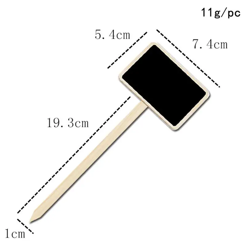 WINOMO 10 шт. Прочный Мини Деревянный доске креативная рабочая доска знаки садовые цветы и растения метки украшения для дома