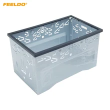 FEELDO 1 conjunto Rádio Do Carro Remontagem ISO 2DIN Instalação Gaiola de Metal Estéreo Quadro para a Série Volkswagen Jetta Bora Golf Chico /Polo