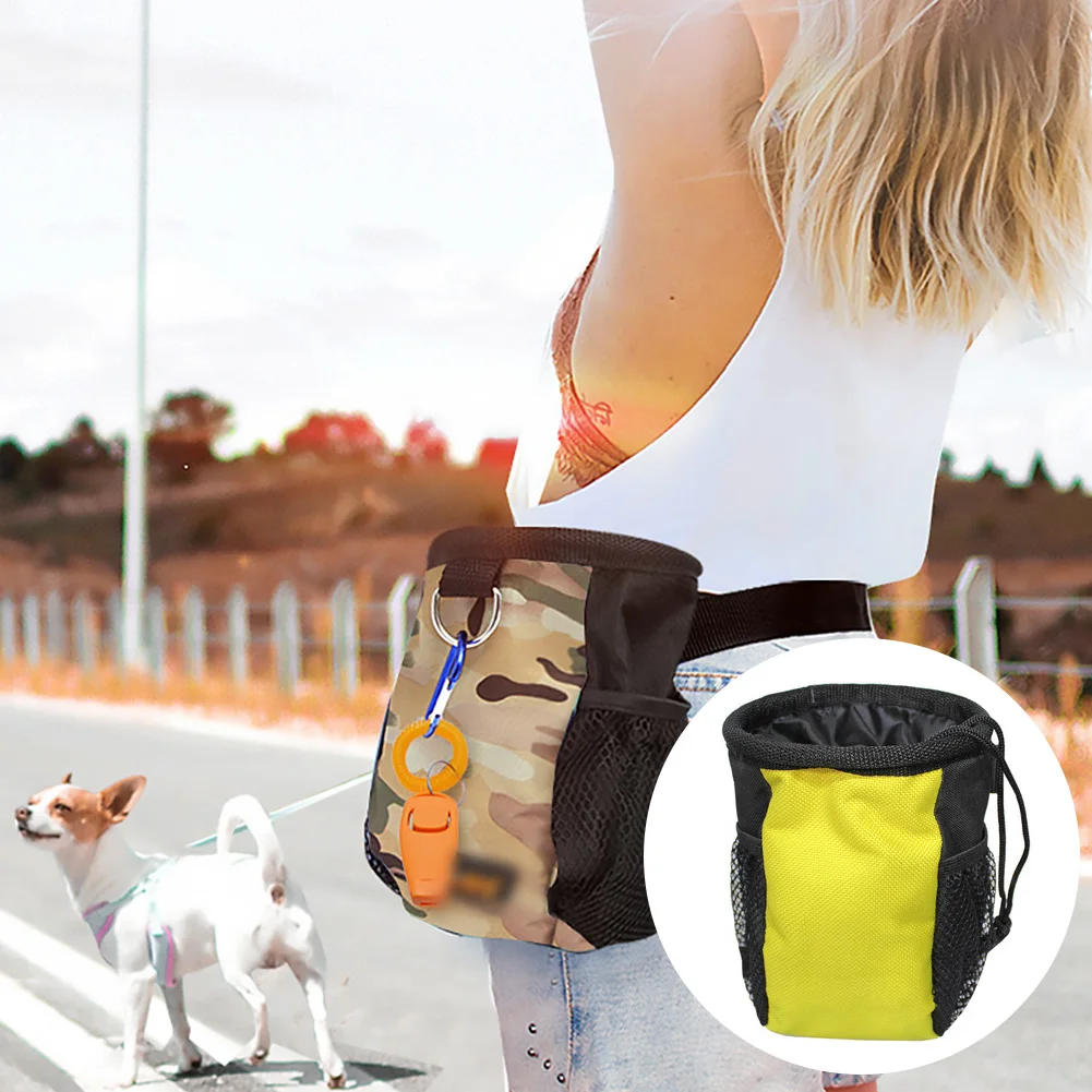 Pet Activity Treat Bag Camouflage Pink Cat Dog Snack Pouch Pet Supplies Portable Pet Training Food Bag