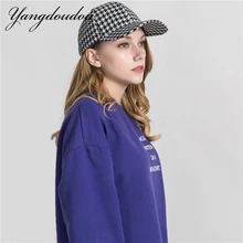Yangdoudou модная бейсбольная кепка в клетку для мужчин и женщин Летняя Солнцезащитная хип-хоп шляпа дышащая сетка унисекс