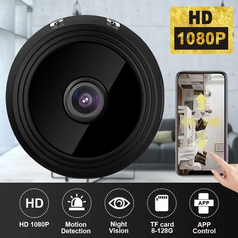 1080 P HD круглая мини-камера Проводная беспроводная безопасность Wifi ip-камера ночного видения умная домашняя видео система детский домашний