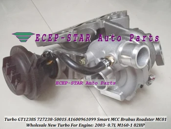 

GT1238S 727238 727238-0001 727238-5001S A1600961099 Turbo Turbocharger For Smart MCC Brabus Roadster MC01 2003- 0.7L M160-1 82HP