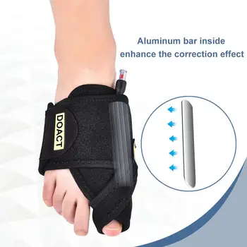

1pc Bunion Device Hallux Valgus Corrector Black Toe Separators Night Orthopedic Brace Foot Care Single Sale (right)