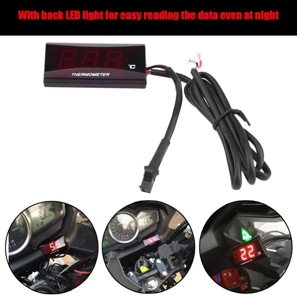 

Special Offer Universal Motorcycle Digital Thermometer Water Temp Temperature Gauge Meter for Racing Scooter Water Temp Gauges