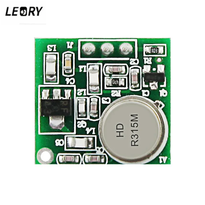 

LEORY 1PC DC 9V-12V Wireless RF Transceiver Modules Chip 315MHZ/433.92MHZ Stability 1000m For Remote Control