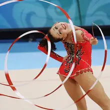 4 м тренажерный зал книги по искусству танец дизайнерская лента балетные костюмы training, дети игрушечные лошадки скручивания Stick гимнастика цвет лент