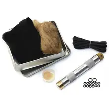 Kit de pistão de fogo de bronze ferramentas de emergência ao ar livre fabricante chama tubo de arranque de incêndio compressão ar tocha acampamento piquenique ao ar livre ferramentas