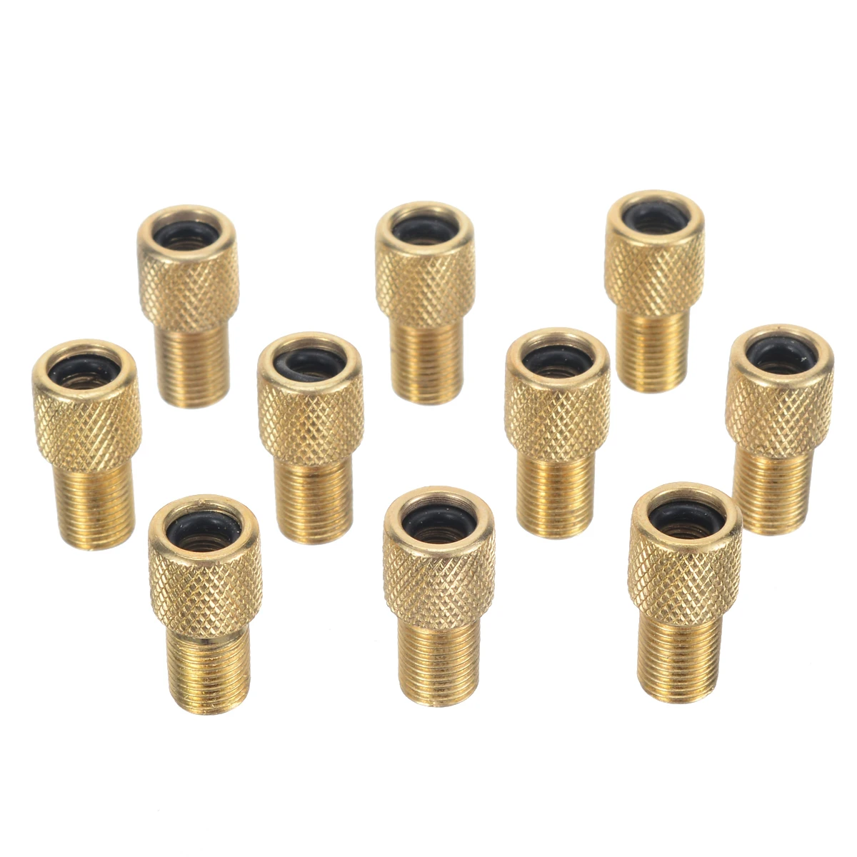 

10Pc Bicycle Valve Adapter Air Pump Converter Presta to Schrader Bike Bicycle Tire Air Valve Adapter Converter Pump Repair Tools
