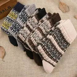 Высокое качество 1 пара Новые модные практичные мужские носки ретро этнические носки удобные носки теплые зимние носки для экипажа ~