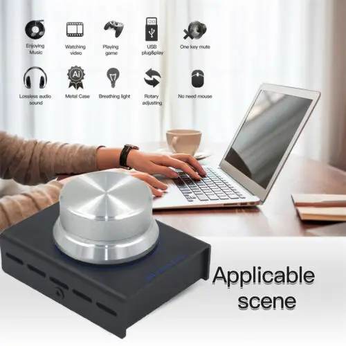 Мини USB регулятор громкости аудио с usb кабелем для ПК динамика T9U0|Аксессуары