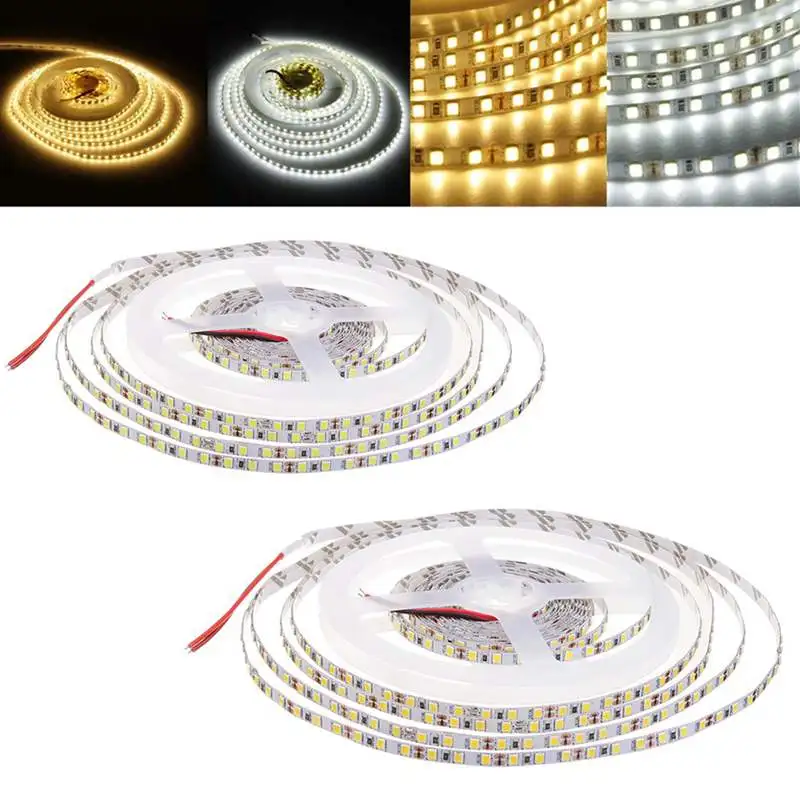 

CLAITE 5M 72W SMD2835 5MM Untra Thin Pure White Warm White Non-waterproof Flexible LED Strip Light DC12V
