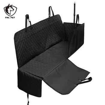 

FML Pet Car Seat Protector Cover Luxury Black Nonslip Zipper Waterproof Car Seat Hammock Outdoor Dog Car Travel Accessories