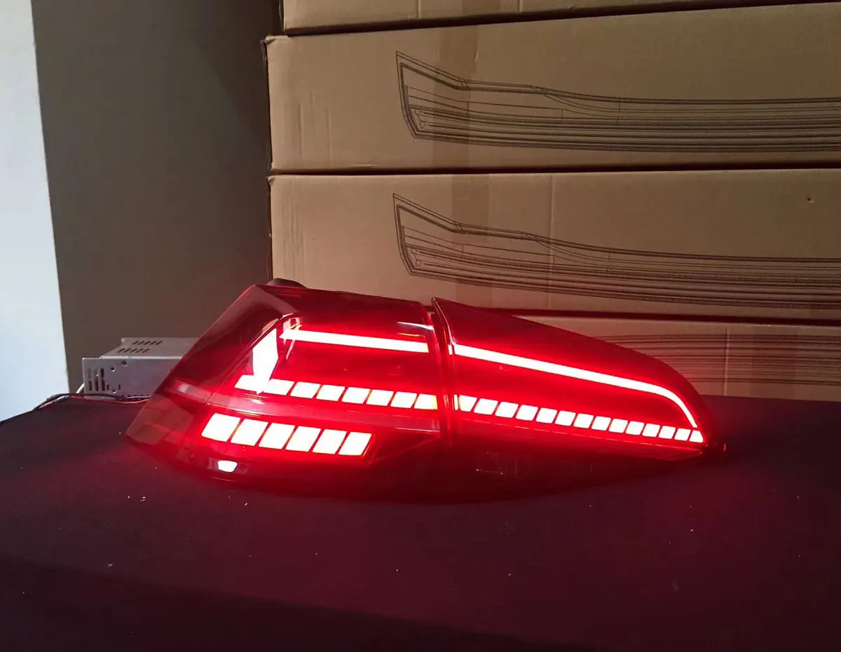 1 Pair For Vw Golf 7 Mk7 Golf7 Golf7.5 Mk7.5 13-17 Led Taillights DIY Modified Tail Lights Led Rear Lamp Brake light Car Styling