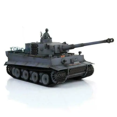 

Henglong 1/16 Gray 6.0 Generation Infrared Combat Plastic Tiger I RC Tank 3818 360 Turret Barrel Recoil