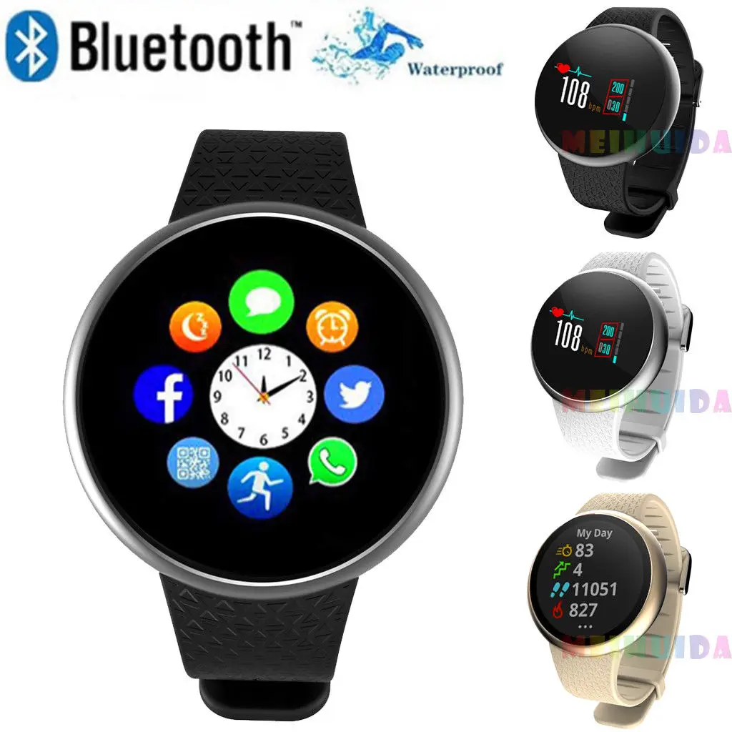 

New Fashion Unisex Waterproof Smart Watch Bluetooth Heart Rate Monitor Bracelet Digital Wristband for iPhone Samsung iOS Android