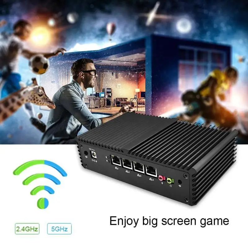 Linux Pfsense 4 LAN роутер с портом 2955U двухъядерный 1 ГГц межсетевой экран сервер ЕС|Мини