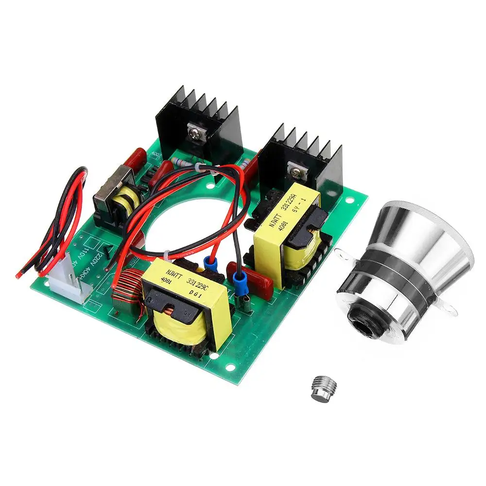 220V 50W Ultrasonic Generator Power Supply Module + 1pc 40K Ultrasonic