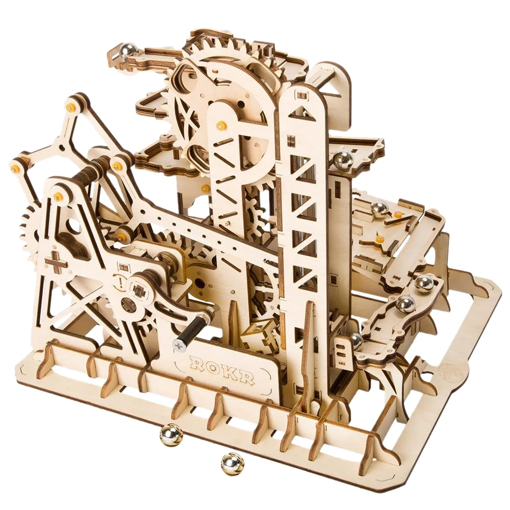 

Robotime Marble Run Game Diy Tower Roller Coaster Wooden Model Building Kit Assembly Toy Gift Child Adult Lg504