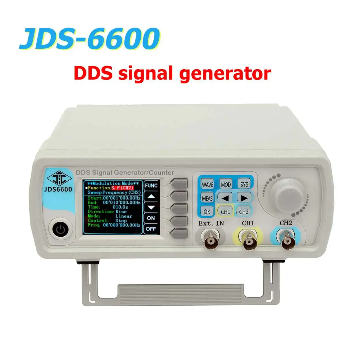 

JDS-6600 Series Digital Control Dual-channel DDS Signal Generator 60MHz