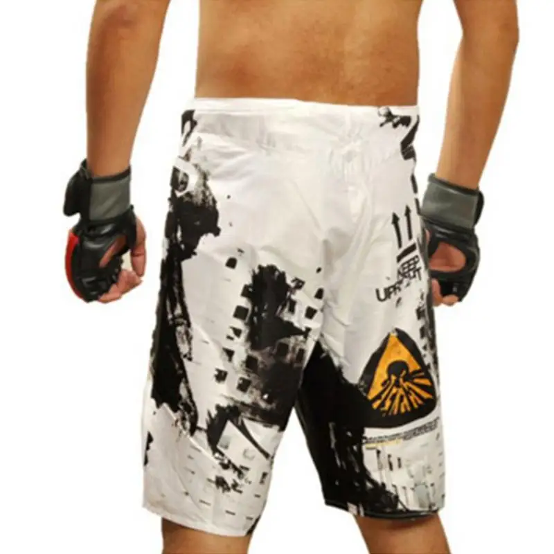 

Men Black Boxing Breathable Breathable Fitness Fast Drying Boxing Shorts Heilsa Martial Arts Judo Fitness Shorts