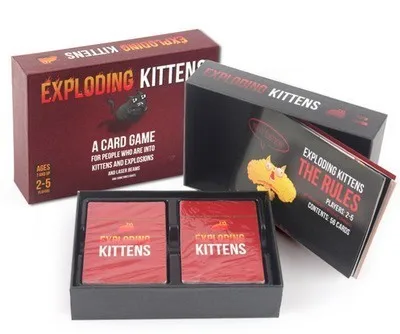 

Board Games Explode Cards Game For Kitten Original Edition Nsfw Edition Cats Expansion Family Party Strategy Games