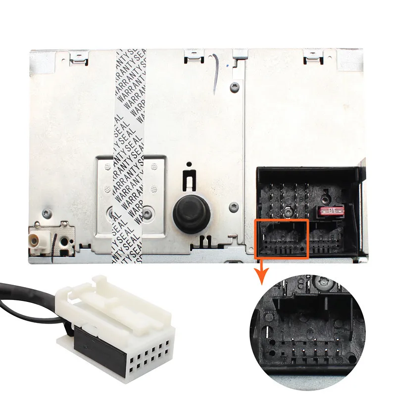 Автомобильный аудио MP3 Интерфейс USB SD AUX адаптер 12Pin для VW Audi Skoda Quadlock