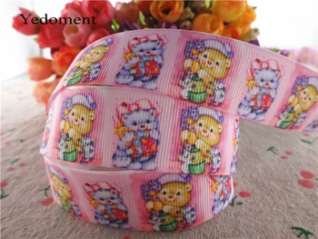 

17031706,New arrival 1" (25mm) 10 yards/lot animal printed grosgrain ribbons cartoon ribbon DIY handmade materials