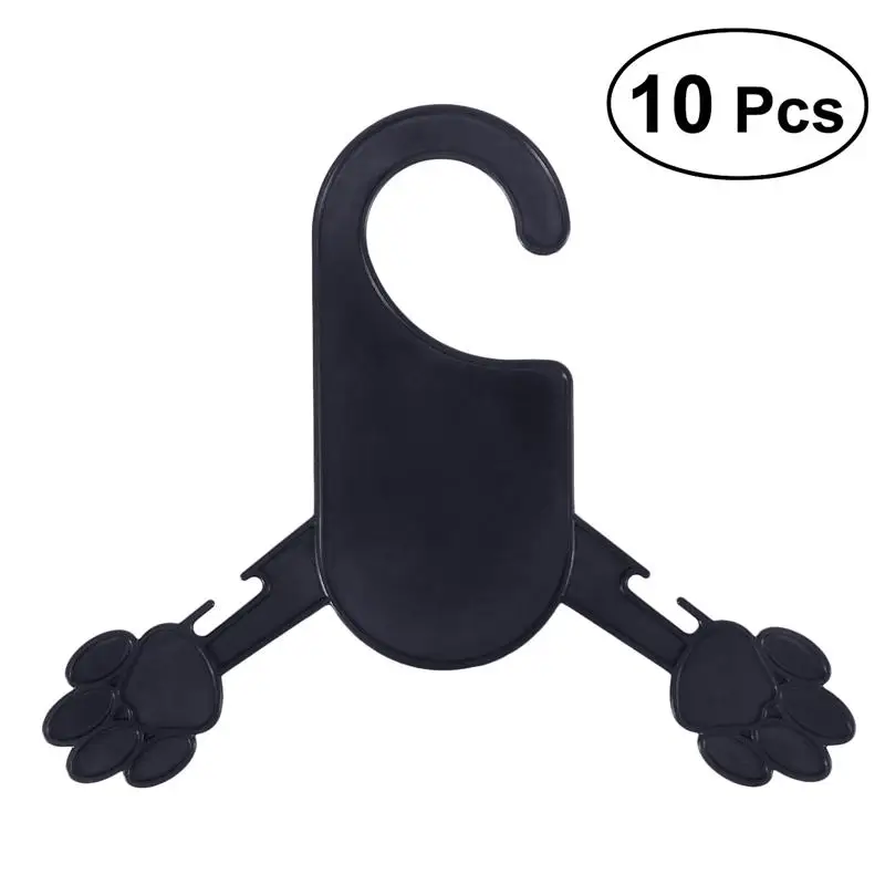 

10 Pcs/Set Portable Pet Dog Cat Clothes Hanger Plastic Paw Shape Rack Pets Clothing Acessories