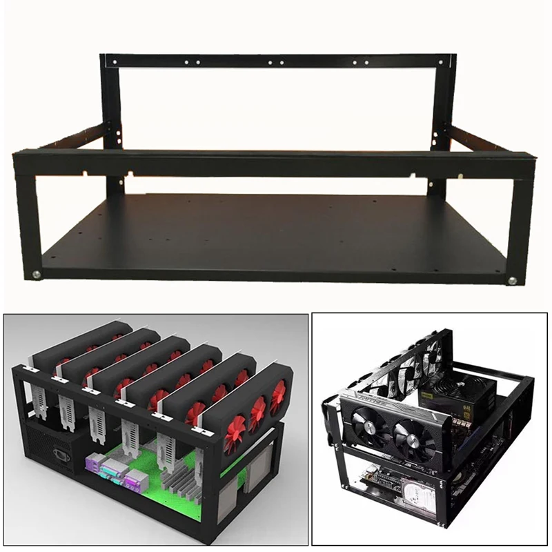 6 GPU Miner Frame Open Air Mining Rig Case 6 GPU Graphic Card Crypto Coin ETH BTC Ethereum Computer Case Towers For BTC Miner 6 GPU Miner Frame Open Air Mining Rig Case 6 GPU Graphic Card Crypto Coin ETH BTC Ethereum Computer Case Towers For BTC Miner