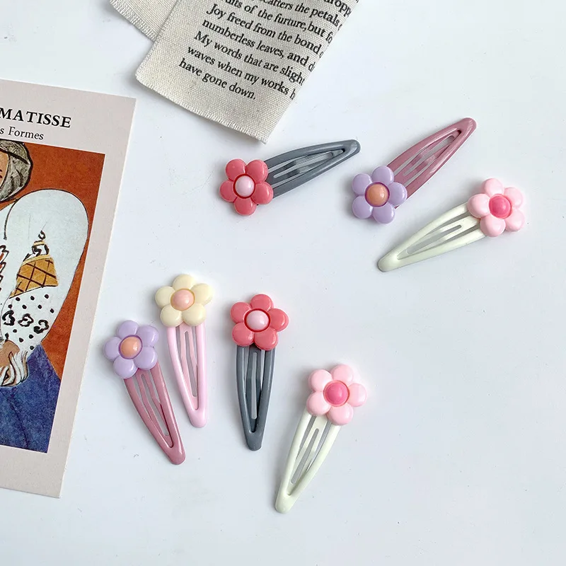 

Korea Kim Hyun A Models Mini Silicone Candy Color Flower Hairpin Cartoon Girl Fruit BB Clip Children Hairpin Hair Accessories
