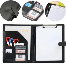 Мужская деловая папка для конференций формата А4 с буфером обмена из искусственной кожи