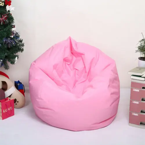 

New Arrival Waterproof Stuffed Animal Storage Bean Bag Oxford Chair Cover Zipper Beanbag Toys Soft Solid Causal Baby Seats Sofa