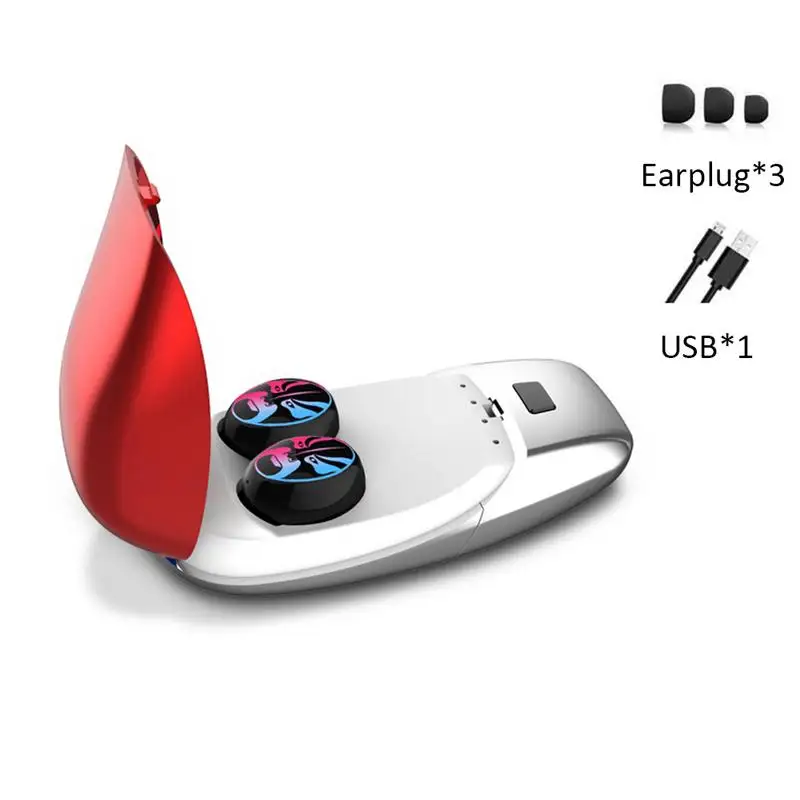 

Wireless Earbuds Bluetooth 5.0 Headphones Sports In-Ear Metal Charging Case TWS Stereo HiFi Noise Cancelling Mini Headset